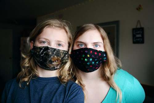 women wearing face masks